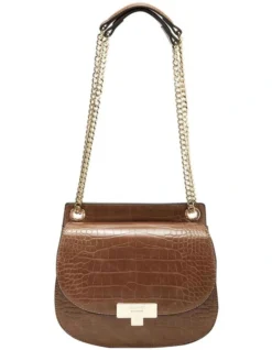 Nine West Torin Caramel Saddle Crossbody Bag