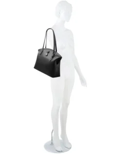 Nine West Nemi Black Zip Top Tote Bag -Nine West 899165080 5 720x928