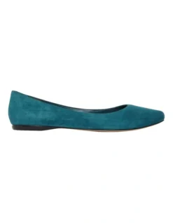Nine West Speakup Teal Flats