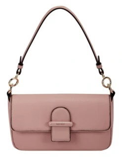 Nine West Zetta Modern Pink Flapover Shoulder Bag