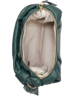 Nine West Doris Zip Top Hobo Bag In Bottle Green -Nine West 926659900 3 720x928