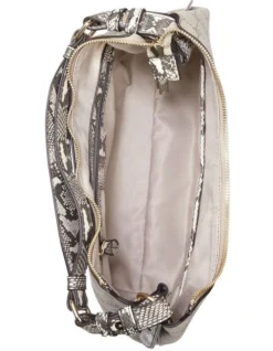 Nine West Irina Logo Zip Top Hobo Bag In Beige Multi -Nine West 926660080 3 720x928