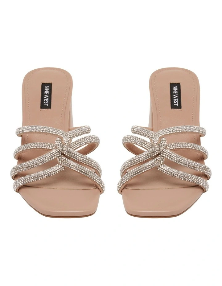Nine West Glitz Sandal In Natural Beige 3 Nine West Glitz Sandal In Natural Beige - Image 3