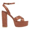 Nine West Hadyn Platfrom Sandal In Brown