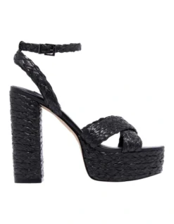 Nine West Hadyn Platform Sandal In Black