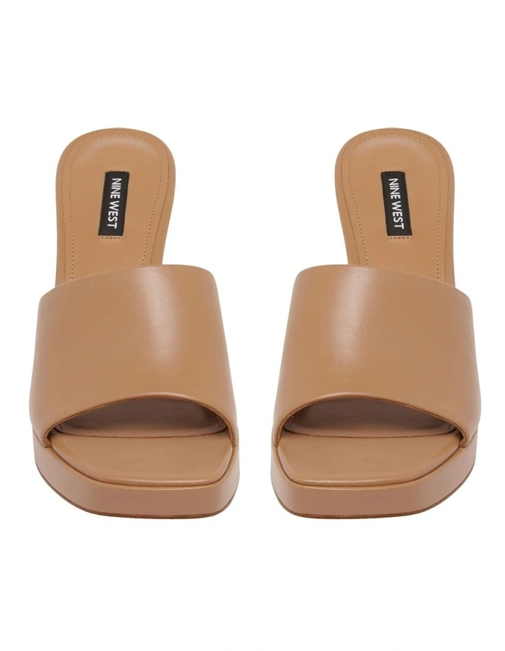 Nine West Behot Platform Sandal In Tan 3 Nine West Behot Platform Sandal In Tan - Image 3