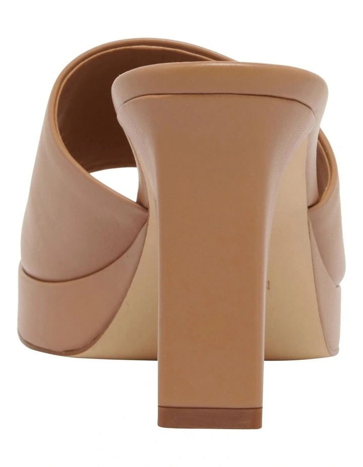 Nine West Behot Platform Sandal In Tan 4 Nine West Behot Platform Sandal In Tan - Image 4