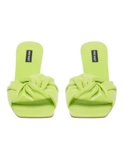Nine West Knot Heeled Sandal In Lime Green -Nine West 951238990 3 720x928