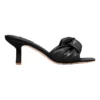 Nine West Knot Heeled Sandal In Black
