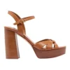 Nine West Rast Platform Sandal In Tan