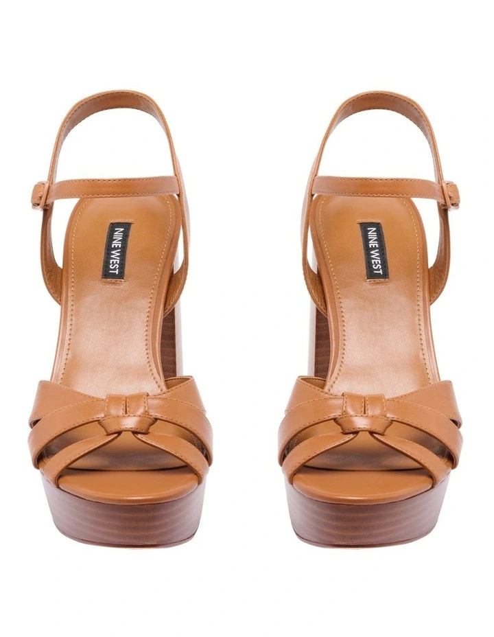 Nine West Rast Platform Sandal In Tan 3 Nine West Rast Platform Sandal In Tan - Image 3