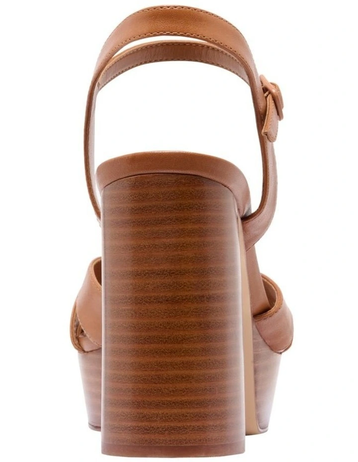 Nine West Rast Platform Sandal In Tan 4 Nine West Rast Platform Sandal In Tan - Image 4