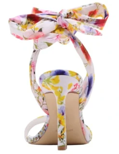 Nine West Kelsie Tie-Up Sandals In White Floral -Nine West 951241240 4 720x928
