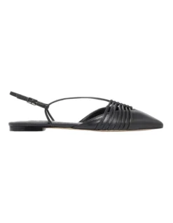 Nine West Aida Flat In Black