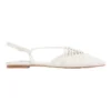 Nine West Aida Flat In Cream
