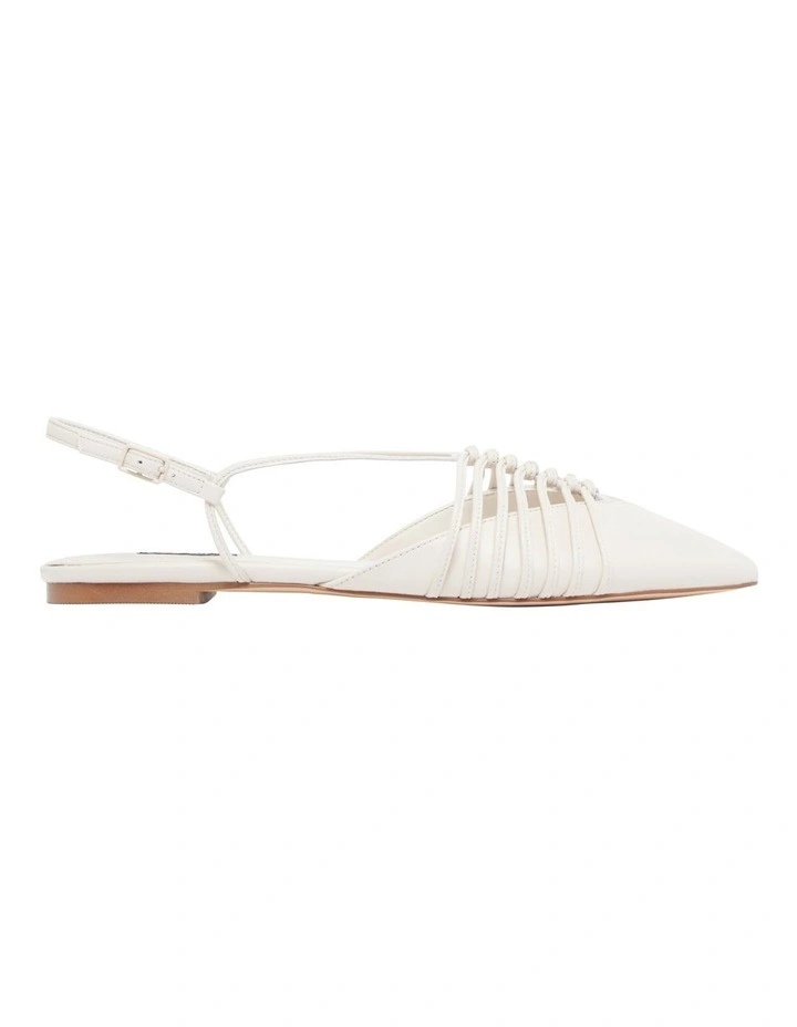 Nine West Aida Flat In Cream 1 Nine West Aida Flat In Cream