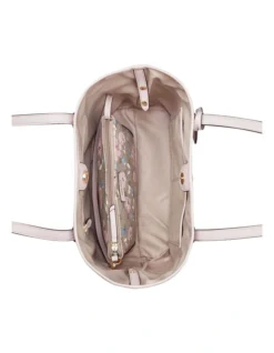 Nine West Delaine Floral Logo Tote Bag In Grey 6 Nine West Delaine Floral Logo Tote Bag In Grey -Nine West 977787010 3 720x928