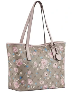 Nine West Delaine Floral Logo Tote Bag In Grey 7 Nine West Delaine Floral Logo Tote Bag In Grey -Nine West 977787010 4 720x928