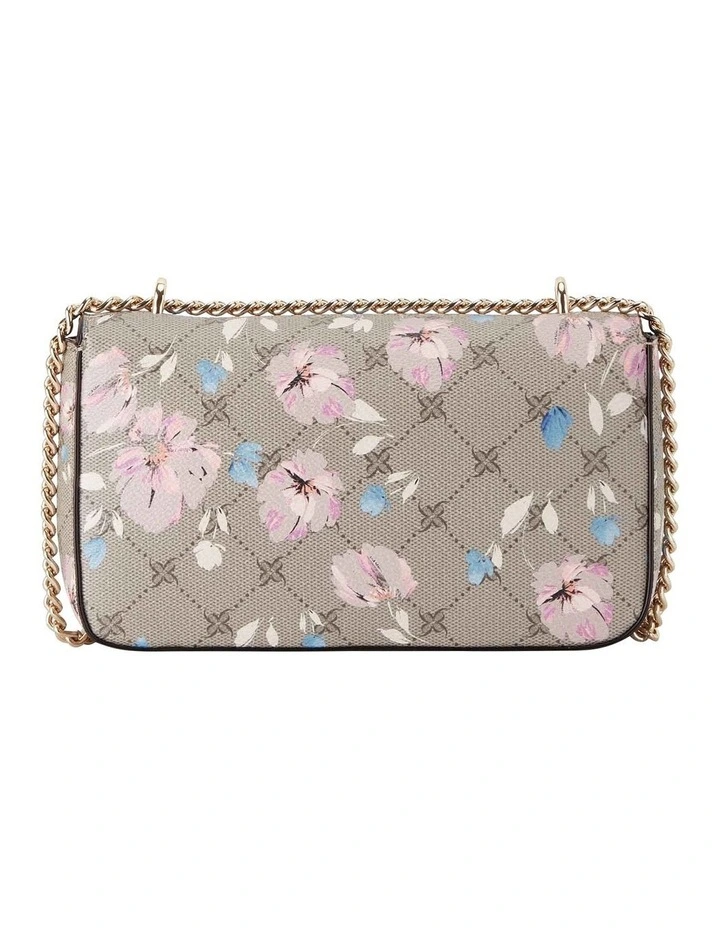 Nine West Kyelle Floral Logo Crossbody Bag In Grey 2 Nine West Kyelle Floral Logo Crossbody Bag In Grey - Image 2