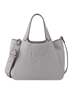 Nine West Emmaline Satchel Bag In Grey