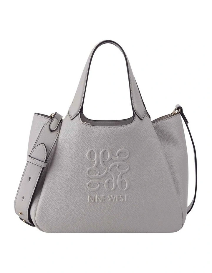 Nine West Emmaline Satchel Bag In Grey 1 Nine West Emmaline Satchel Bag In Grey