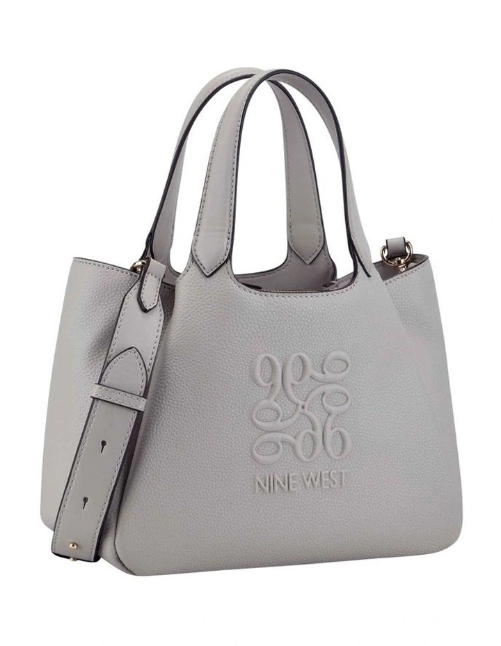 Nine West Emmaline Satchel Bag In Grey 4 Nine West Emmaline Satchel Bag In Grey - Image 4
