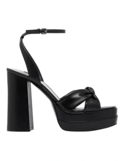 Nine West Vivid Block Heel Sandal In Black