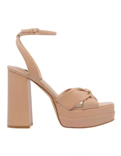 Nine West Vivid Block Heel Sandal In Pink