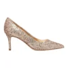 Nine West Mailin Glitter Pump In Gold