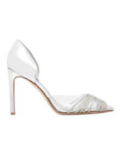 Nine West Toast Pump In Silver