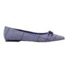 Nine West Brinks Flat In Blue