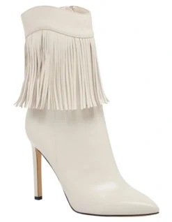 Nine West Tries Heeled Boots In Cream -Nine West 988793290 2 720x928