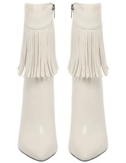 Nine West Tries Heeled Boots In Cream -Nine West 988793290 3 720x928